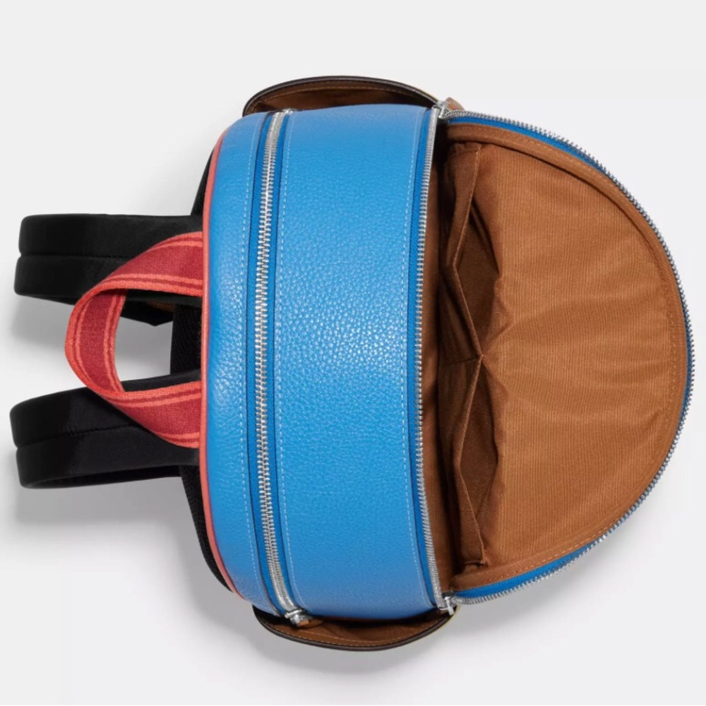 Coach Court Backpack In Color-block - Picture 4 of 8